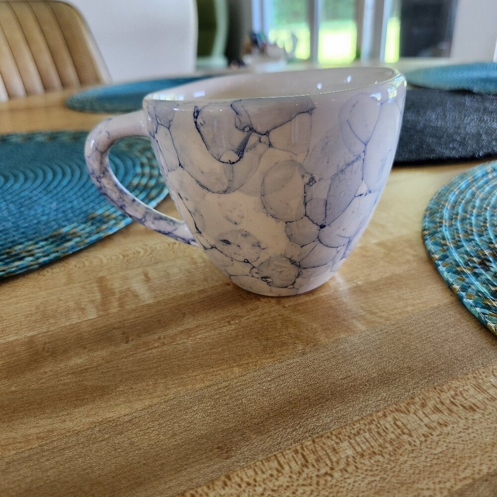 Deartis Portugal Large Cup Handcrafted Bubble Glaze